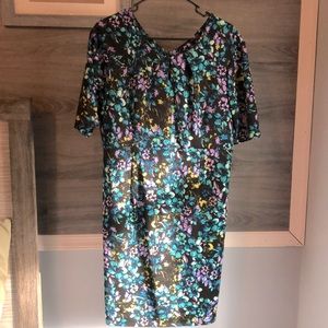 The Limited size 14 floral short sleeve dress